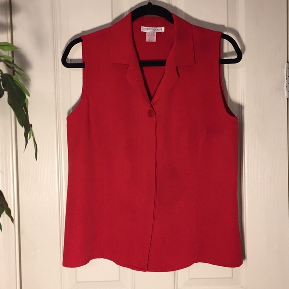 Impressions Tops - 💗Ladies beautiful red sleeveless shirt